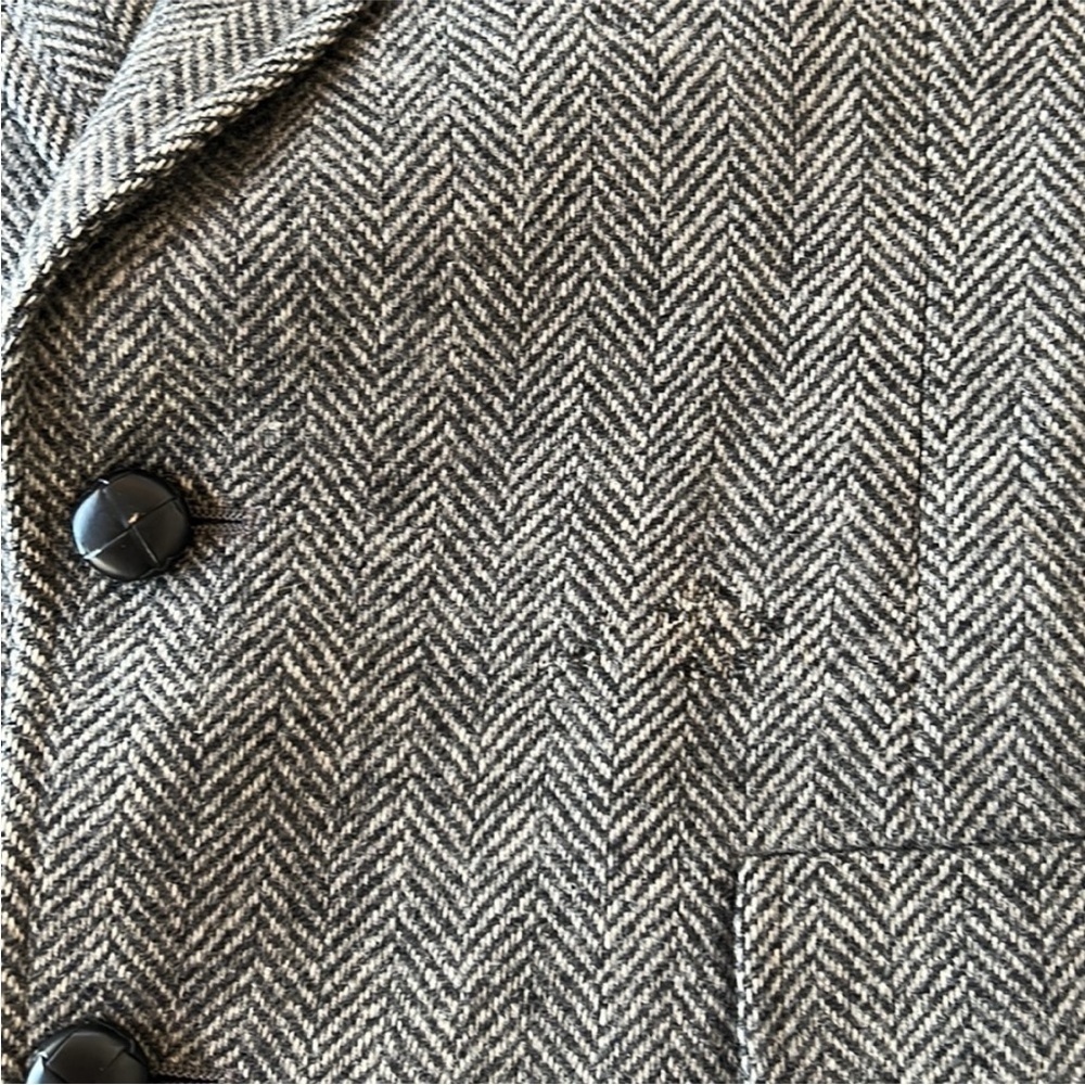 Hart Schaffer & Marx‎ Vintage Wool Herringbone Pattern Sports Coat Blazer Jacket - Picture 15 of 15